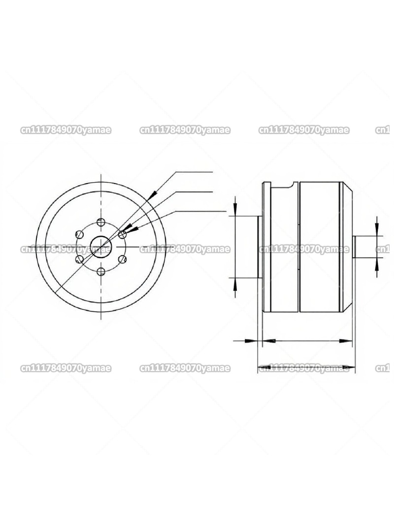 Direct Drive Servo Motor Robotics - FOR DM-H3510 BLDC Hub Motor 24V