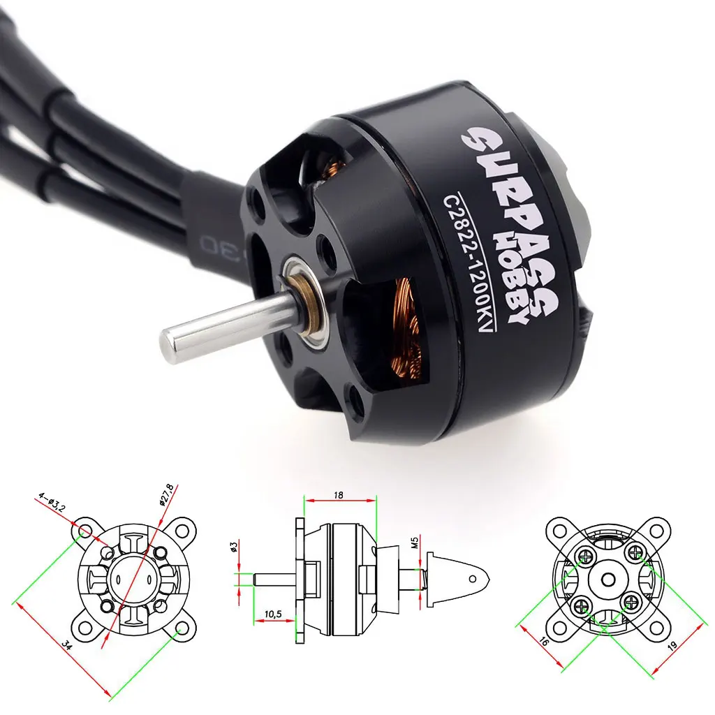 SURPASS HOBBY 2822 2826 2830 2 - огляд і ціна Brushless Motor Thrust Test Stand